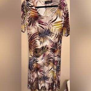 Attitudes by Renee tropical dress petite medium